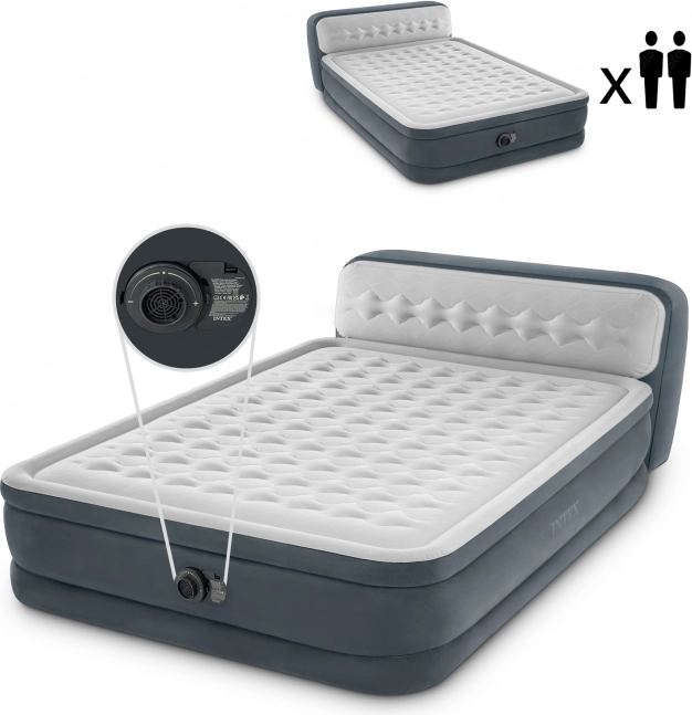 Napihljiva postelja z električno črpalko INTEX Deluxe 236 × 152 cm