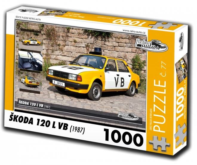 Retromobilna sestavljanka Škoda 120 L VB (1987)