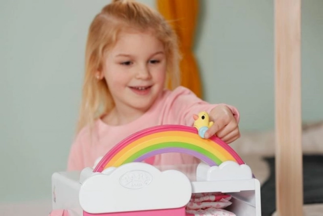 Mavrična garderobna omara za punčke BABY born