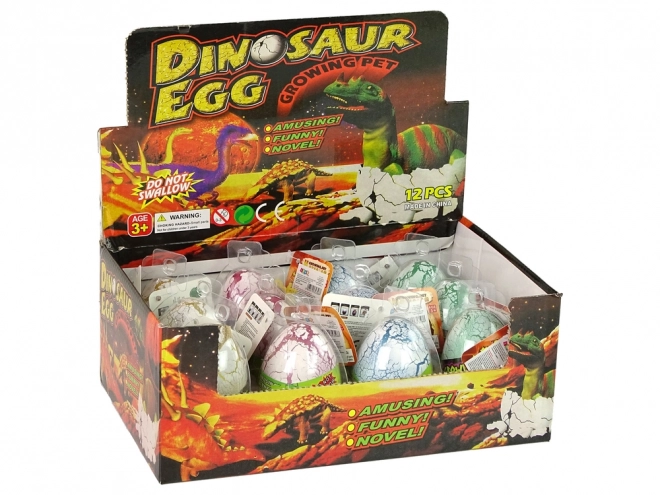 Čarobno Raslo Jajce Dinozaver 6 cm Belo