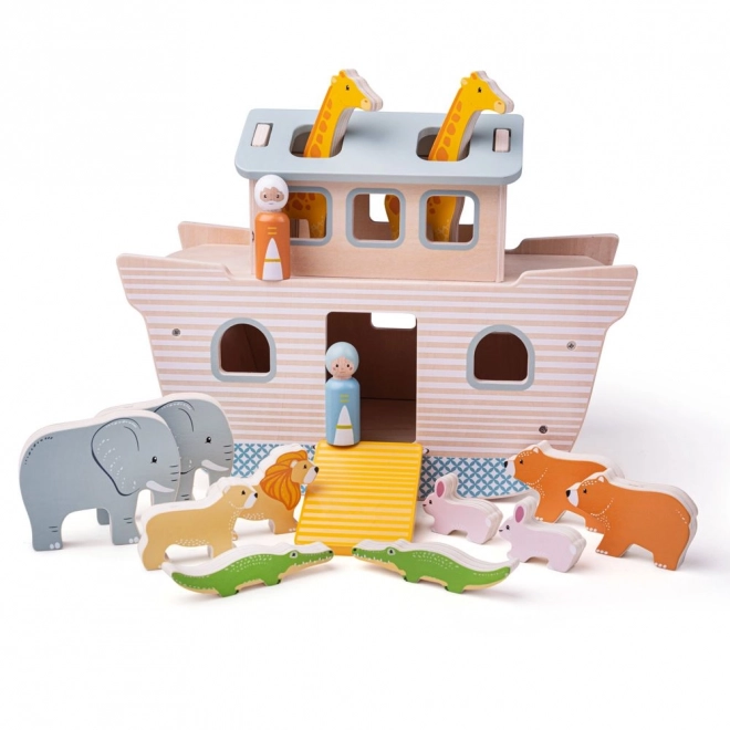 Lesena igrača Noetova barka od Bigjigs Toys