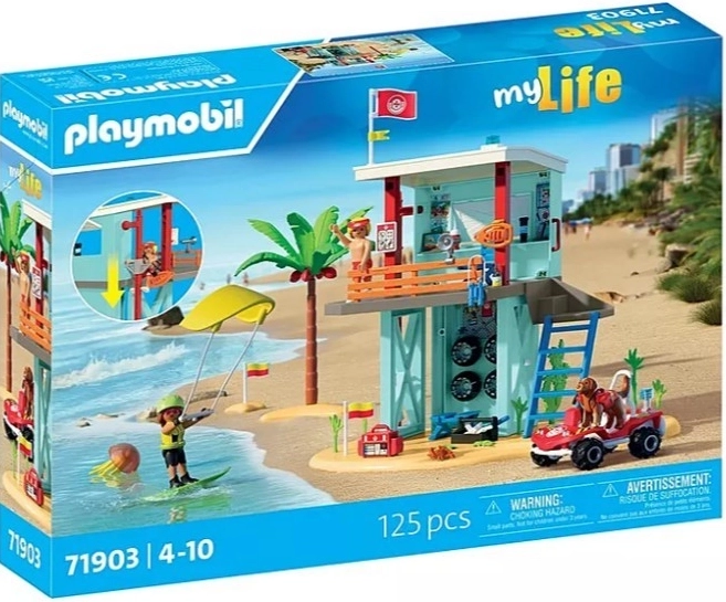 Komplet figur MY LIFE 71903 reševalni stolp in plažni buggy