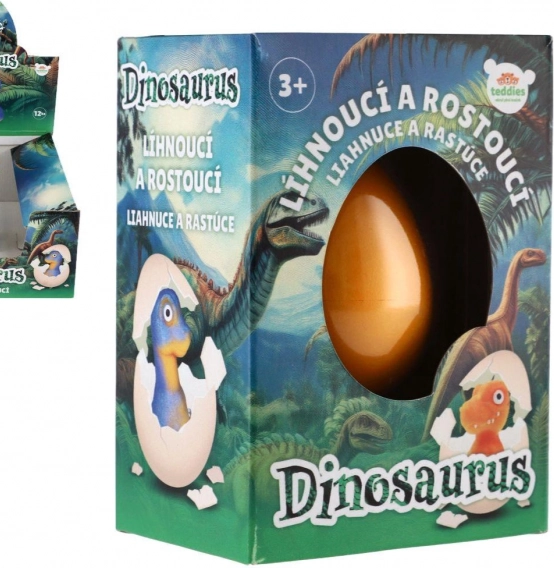 Jajce z rastočim dinozavrom 6 cm