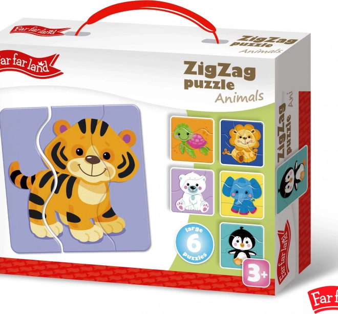 Puzzle ZigZag Živali Far Far Land 6 Slik