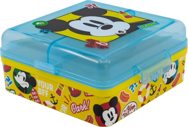 STOR Kvadratna večnamenska škatla za malico Mickey Mouse