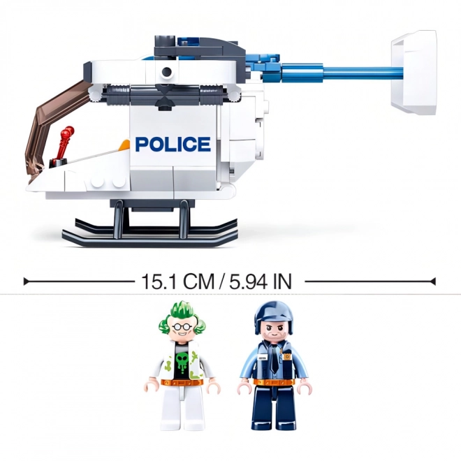 Sluban Policija M38-B0823 Policijski helikopter z dronom za prevoz zapornikov