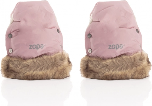 Zimske rokavice Fluffy 2, stara rožnata