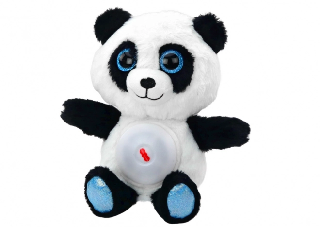 Plišasta panda z nočno lučko in uspavankami 30 cm