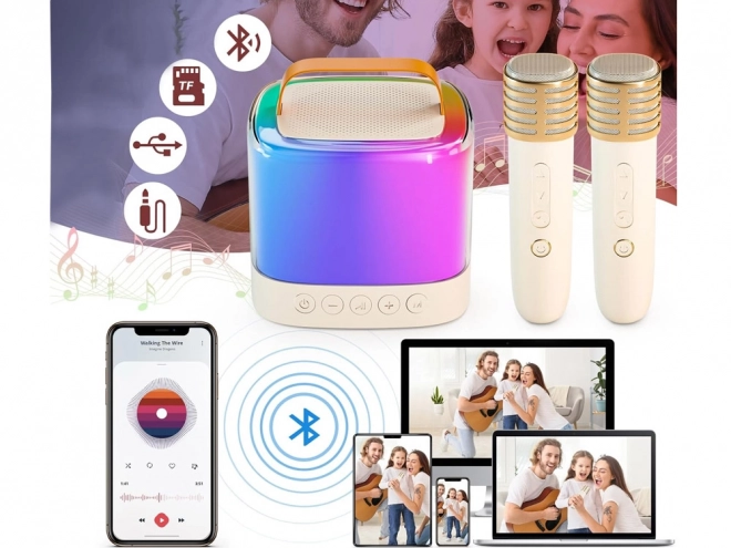 Mikrofon z brezžičnim zvočnikom in Bluetooth