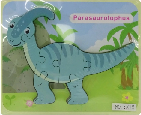 Lesena vstavljanka dinozavri 18 × 14,5 cm