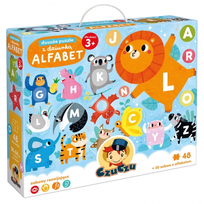 CzuCzu veliki puzzle z luknjo Abeceda