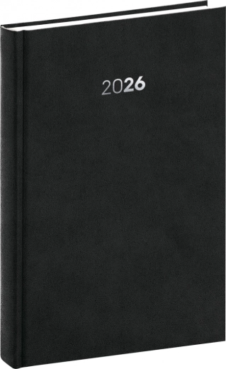 Dnevni planer NOTIQUE Balakon 2026, črn, 15 x 21 cm