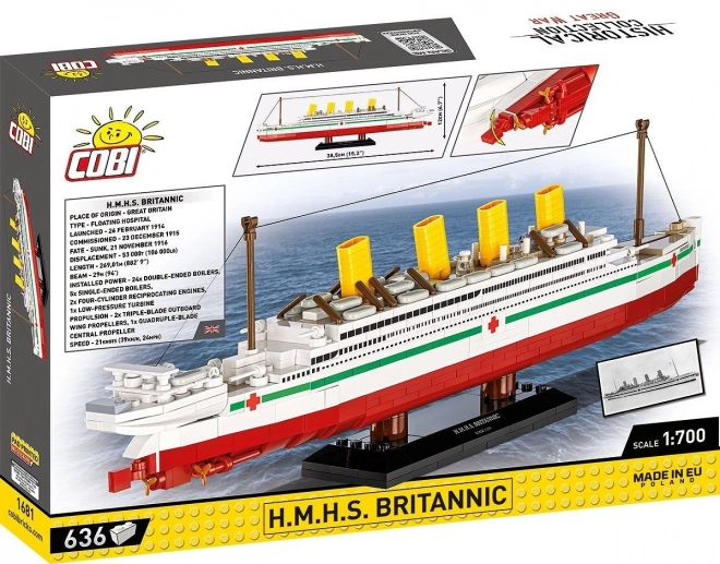 Model ladje H.M.H.S. Britannic 1:700