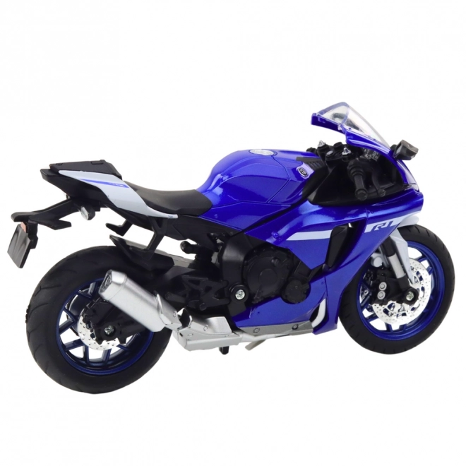 Kovinski športni motocikel moder R1 1:12