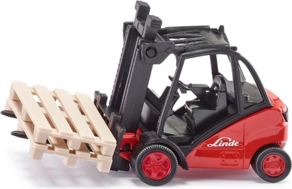 Viličar LINDE 1:50 – kovinski model SIKU s paletami