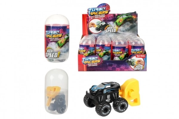 Avto terenskega mini s starterjem plast 4cm v plastičnem jajcu 5x10cm 12kos v škatli