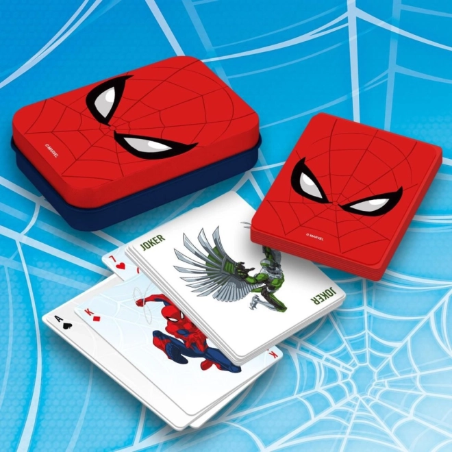 Igralne karte Spiderman kovinska škatla