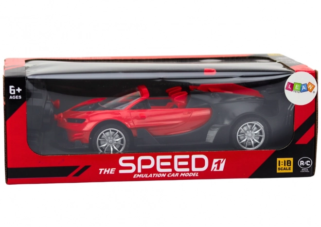 Športni avto na daljinsko vodenje 1:18 Rdeča