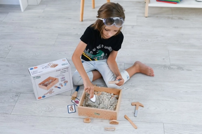 Arheološki komplet za otroke s kinetičnim peskom