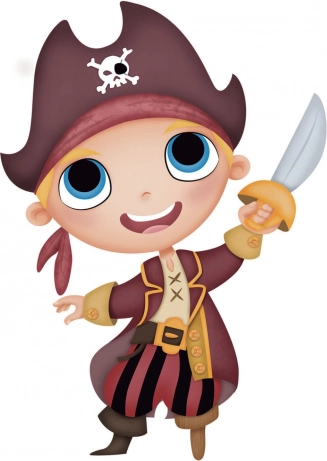 Veseli piratski motivi za male pustolovce