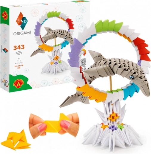 Kreativni komplet ORIGAMI 3D delfin
