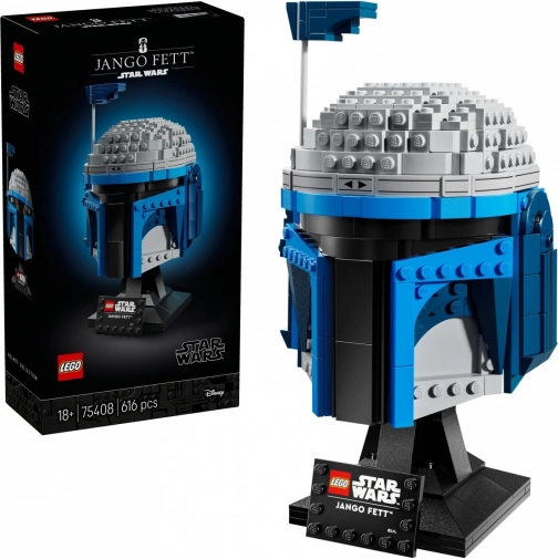 Lego Star Wars čelada Janga Fetta – zbirateljski model za razstavljanje