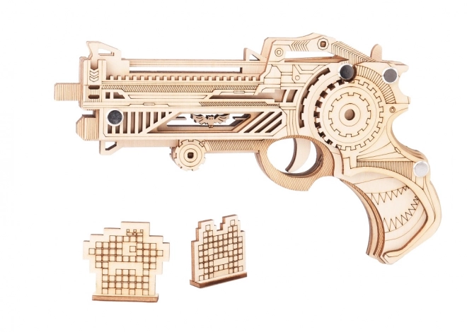 Woodcraft Leseni 3D puzzle Orožje na gumice Virbius