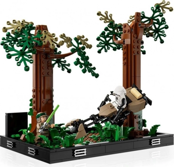 LEGO® Star Wars™ 75353 Preganjanje s spidrji na planetu Endor™ – diorama