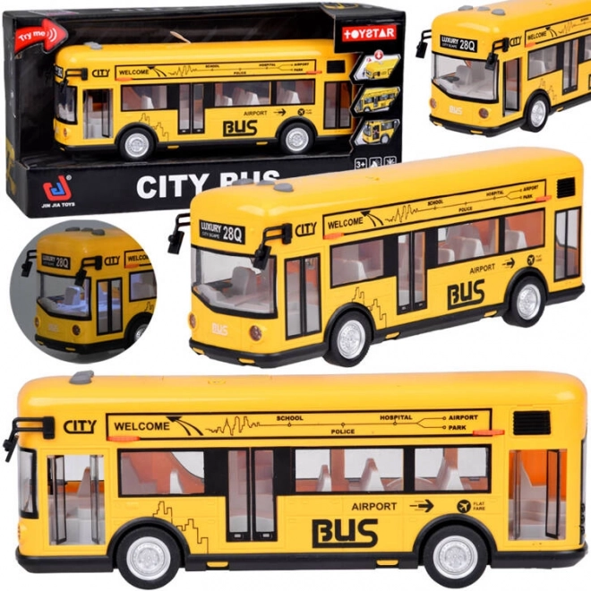 Rumeni parti avtobus odpiranje vrat zvoki luči glasba ZA5222