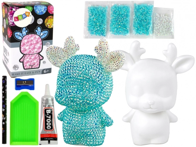 Kreativni komplet LEAN Toys DIY Kristalni Jelen