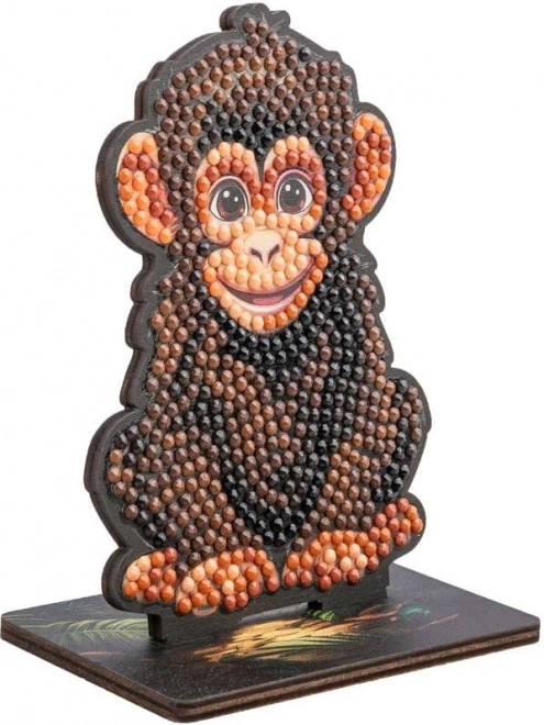 Diamantno barvanje Jungle: Šimpanz