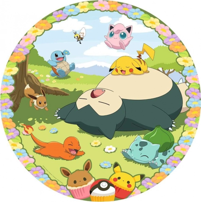 Okrogla sestavljanka Prisrčni Pokemoni 500 kosov