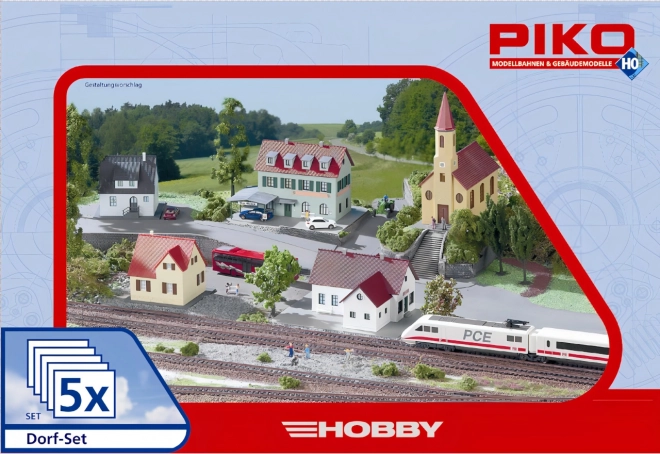 Piko Hobby komplet zgradb Vas, 5 delov
