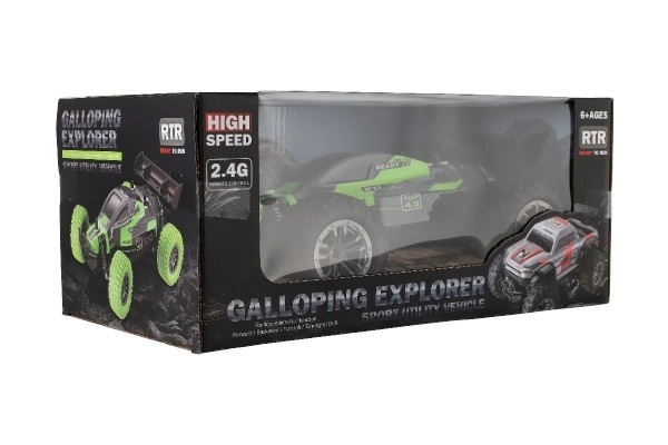 Avto RC Buggy hitrostni 2,4GHz plast 25cm na baterije v škatli 31x14x18cm – Zelene