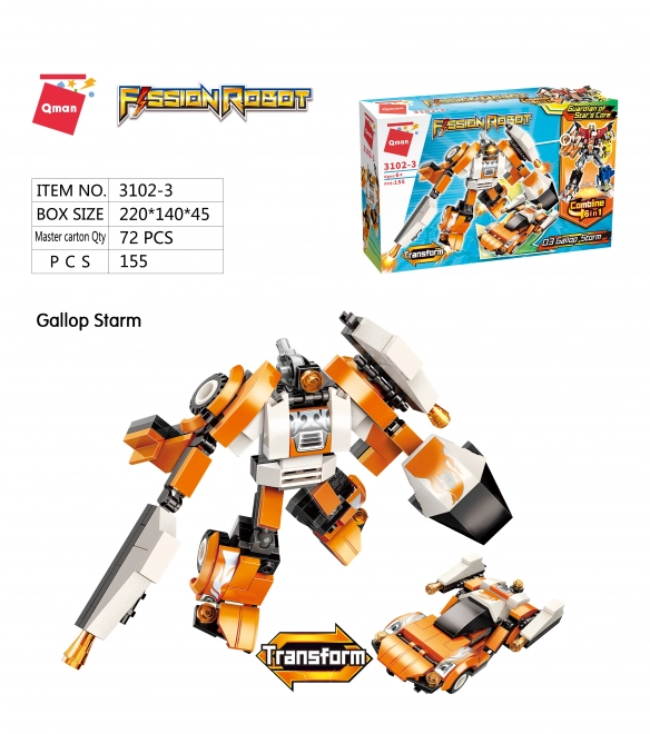 Qman Straža jedra zvezde - set robotiziranega vozila
