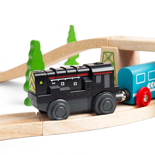 Bigjigs Rail dizelska premikalna lokomotiva na baterije