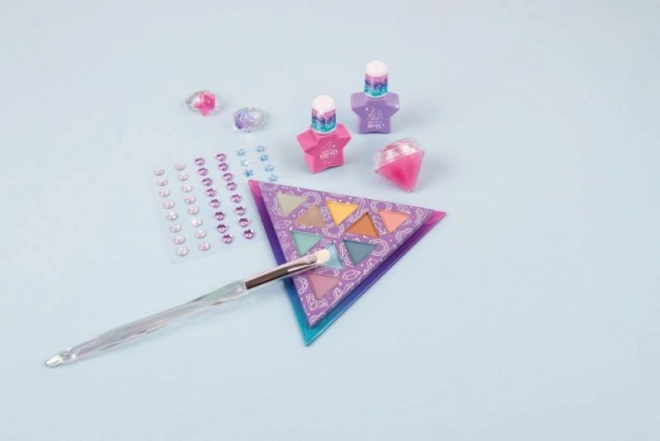 Paleta senčil za oči z laki za nohte Mystic Crystal