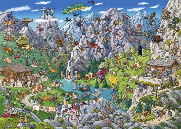Heye Puzzle Alpska zabava 1000 kosov