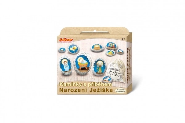 Kamni z zgodbo s nalepkami - Jezusovo rojstvo