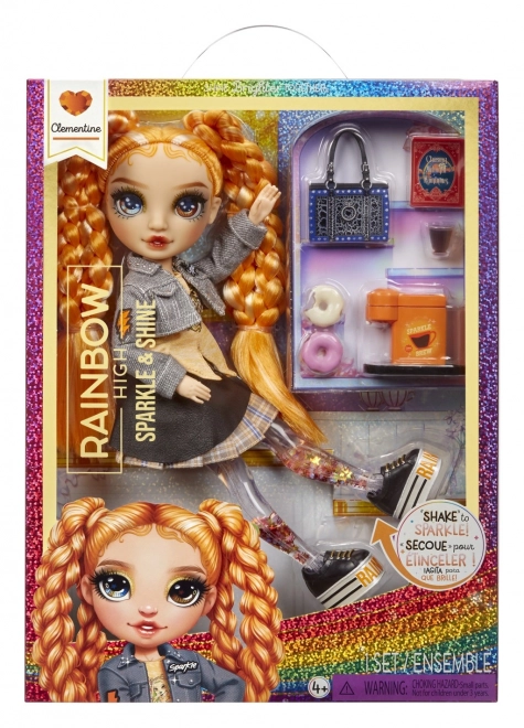 Rainbow High Sparkle & Shine Fashion lutka - Clementine (Oranžna)