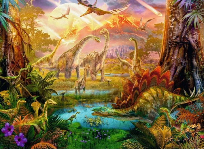 Sestavljanka Dinoland podjetja Ravensburger, 500 kosov