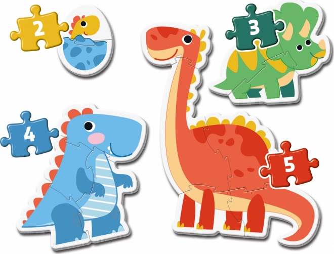 Clementoni moji začetni puzzle dinozavri 4v1