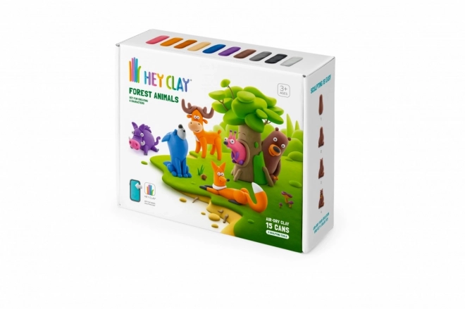 Hey Clay plastična set Gozdne živali