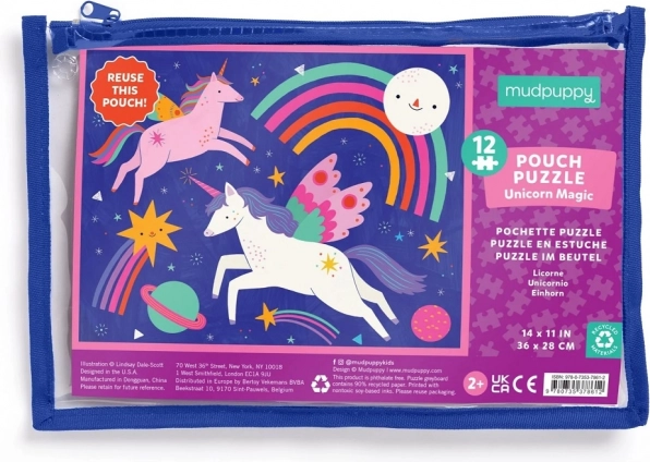 Mudpuppy sestavljanka Samorog Magic v vrečki – 12 kosov