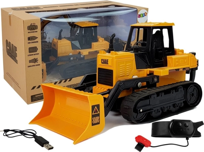 rc buldožer na gosenicah, upravljanje z gestami roke 2,4 ghz 1:28