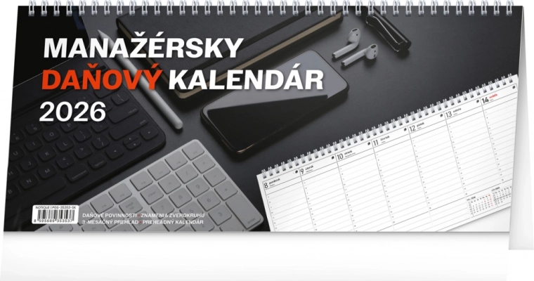 Namizni koledar Managerski davčni 2026
