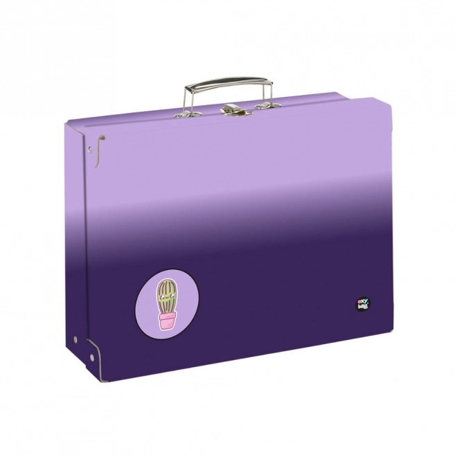 Kovček za šolske potrebščine OXY NEXT Ombre Purple, format A4