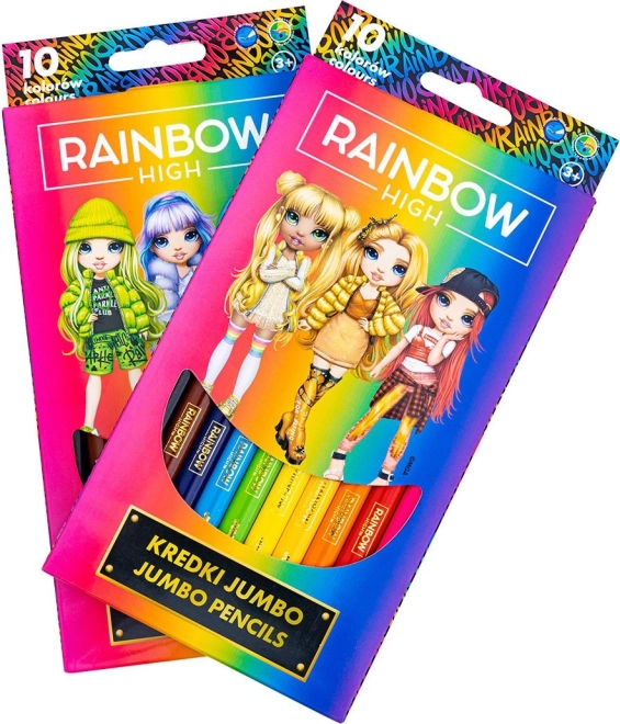 Barvice JUMBO ASTRA Rainbow High 10 kos