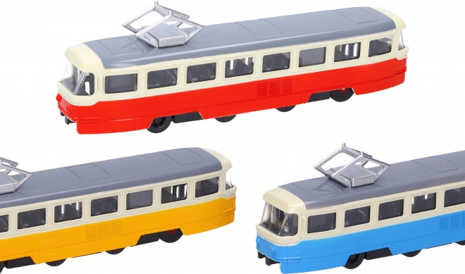 Kovinska tramvaj z učinki 16 cm