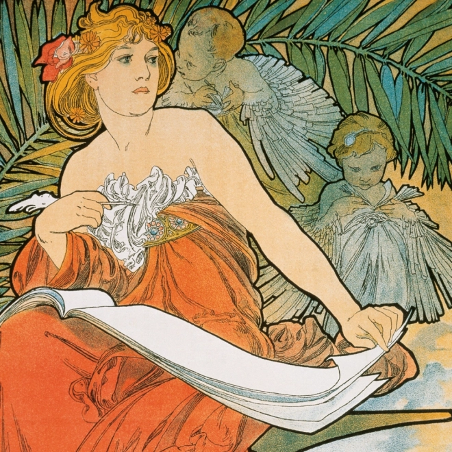 Koledarski dnevnik Alfons Mucha 2026